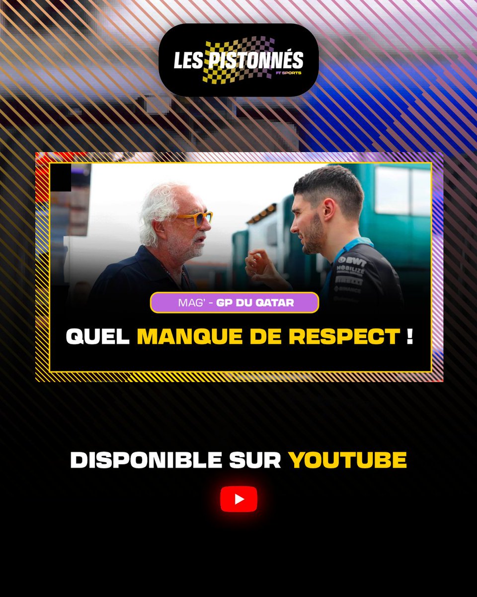 OFFENSEemission's tweet image. 🏎 𝗟𝗔 𝗙𝗜𝗡 𝗣𝗢𝗨𝗥 𝗢𝗖𝗢𝗡, 𝗟𝗔 𝗛𝗢𝗡𝗧𝗘 𝗣𝗢𝗨𝗥 𝗔𝗟𝗣𝗜𝗡𝗘 !
Le Mag' des Pistonnés

➡ La fin d'Ocon chez Alpine
➡ Le chantage de Flavio Briatore
➡ Alpine et la France, la fin ?

#F1 #Ocon #Alpine #Formule1