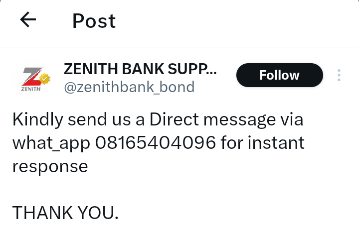 callmedunique's tweet photo. @ZenithBank https://t.co/LESRmrPjto