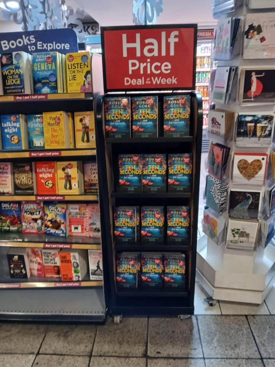 Amazing to see TEN SECONDS on sale today! It might be a day early but <a href="/WHSmith/">WHSmith</a> have it on sale already as their Deal of the Week and it’s half price! Thanks to all at WHSmith for the brilliant support of #TENSECONDS. bit.ly/3OCI8Ki