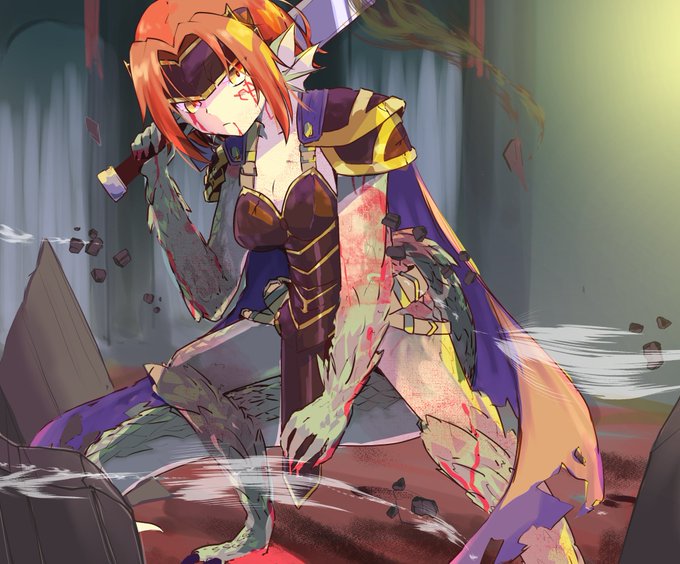 描けましたかっこいいグランベリアが #もんむす・くえすと 