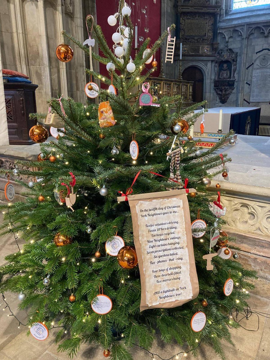 Did you know York Minster's Christmas Tree Festival has returned? With 70 trees decorated by local businesses, schools, &amp; charities including York Neighbours. If you're about town between now &amp; Jan 5th why not pop in to have a look &amp; consider voting for ours as your favourite?