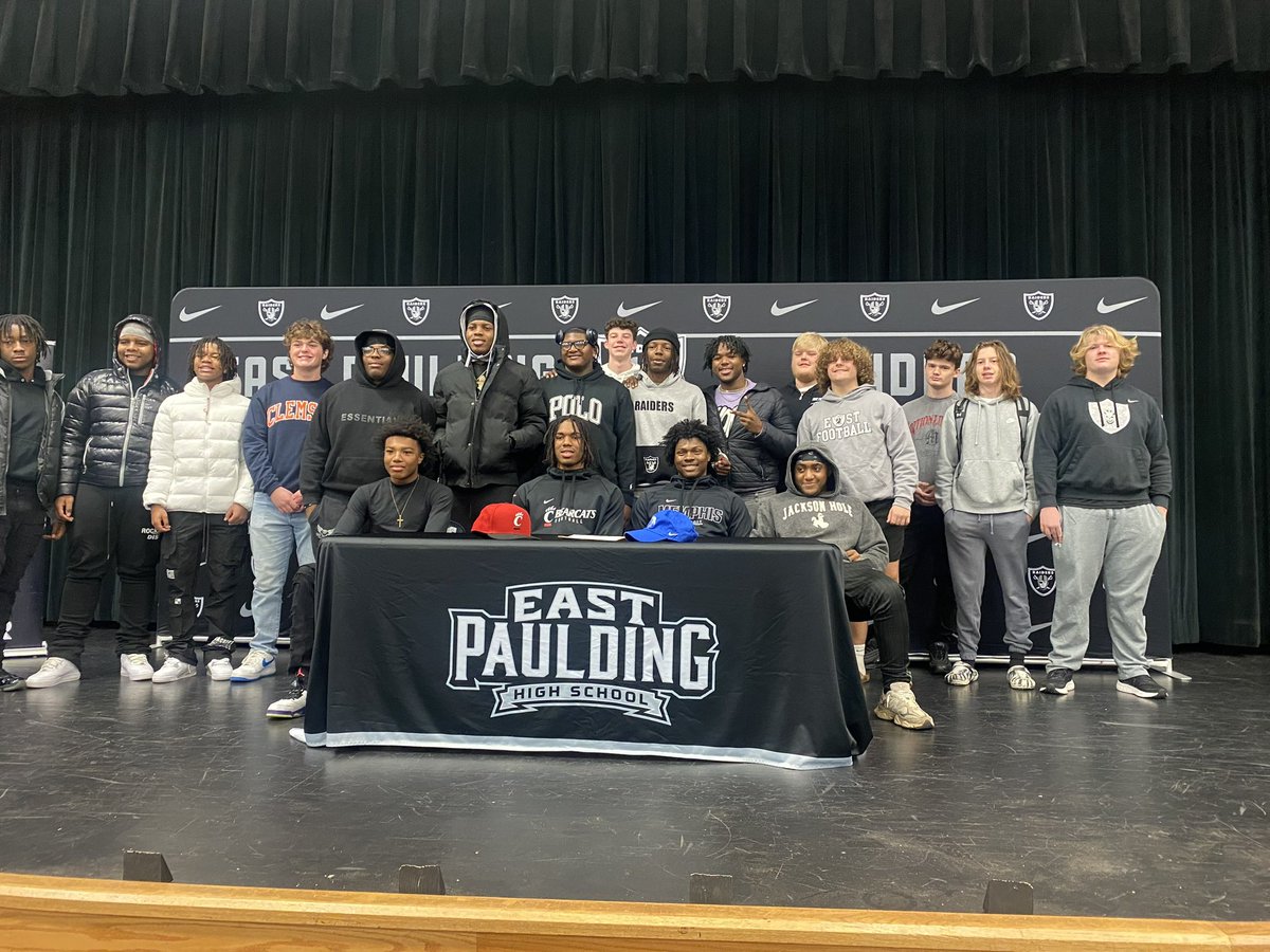 EPHSRecruitsFB (@ephsrecruiting) on Twitter photo Congrats to <a href="/DSpoon_14/">DaMari Witherspoon</a> and <a href="/_WOLF__WALKER_/">Quatorius “Wolf” Walker</a> !!
<a href="/GoBearcatsFB/">Cincinnati Football</a>
<a href="/MemphisFB/">Memphis Football</a>
<a href="/AthleticsEP/">EPHS Athletics</a> <a href="/VanSpence10/">Van Spence</a> <a href="/coachruss23/">Coach Russell</a> <a href="/BJacobsonFBall/">RaiderNationEPHS</a> <a href="/RecruitGeorgia/">Recruit Georgia</a> <a href="/NwGaFootball/">NwGa Football</a> <a href="/RustyMansell_/">Rusty Mansell</a> <a href="/BALLERSCHOICE1/">BALLERS CHOICE LLC</a> <a href="/ChadSimmons_/">ChadSimmons</a> <a href="/ErikRichardsUSA/">Erik Richards</a> <a href="/NEGARecruits/">Northeast Georgia Recruits</a> <a href="/PrepRedzoneGA/">Prep Redzone Georgia</a> <a href="/GHSFdaily/">GHSF Daily</a> #RaiderNation Congrats to <a href="/DSpoon_14/">DaMari Witherspoon</a> and <a href="/_WOLF__WALKER_/">Quatorius “Wolf” Walker</a> !!
<a href="/GoBearcatsFB/">Cincinnati Football</a>
<a href="/MemphisFB/">Memphis Football</a>
<a href="/AthleticsEP/">EPHS Athletics</a> <a href="/VanSpence10/">Van Spence</a> <a href="/coachruss23/">Coach Russell</a> <a href="/BJacobsonFBall/">RaiderNationEPHS</a> <a href="/RecruitGeorgia/">Recruit Georgia</a> <a href="/NwGaFootball/">NwGa Football</a> <a href="/RustyMansell_/">Rusty Mansell</a> <a href="/BALLERSCHOICE1/">BALLERS CHOICE LLC</a> <a href="/ChadSimmons_/">ChadSimmons</a> <a href="/ErikRichardsUSA/">Erik Richards</a> <a href="/NEGARecruits/">Northeast Georgia Recruits</a> <a href="/PrepRedzoneGA/">Prep Redzone Georgia</a> <a href="/GHSFdaily/">GHSF Daily</a> #RaiderNation