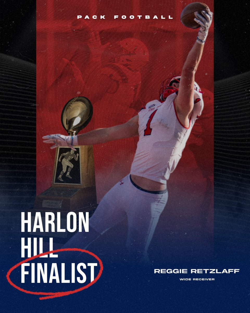 Congrats to Reggie Retzlaff, who has officially been named a Finalist for the Harlon Hill Trophy 💪