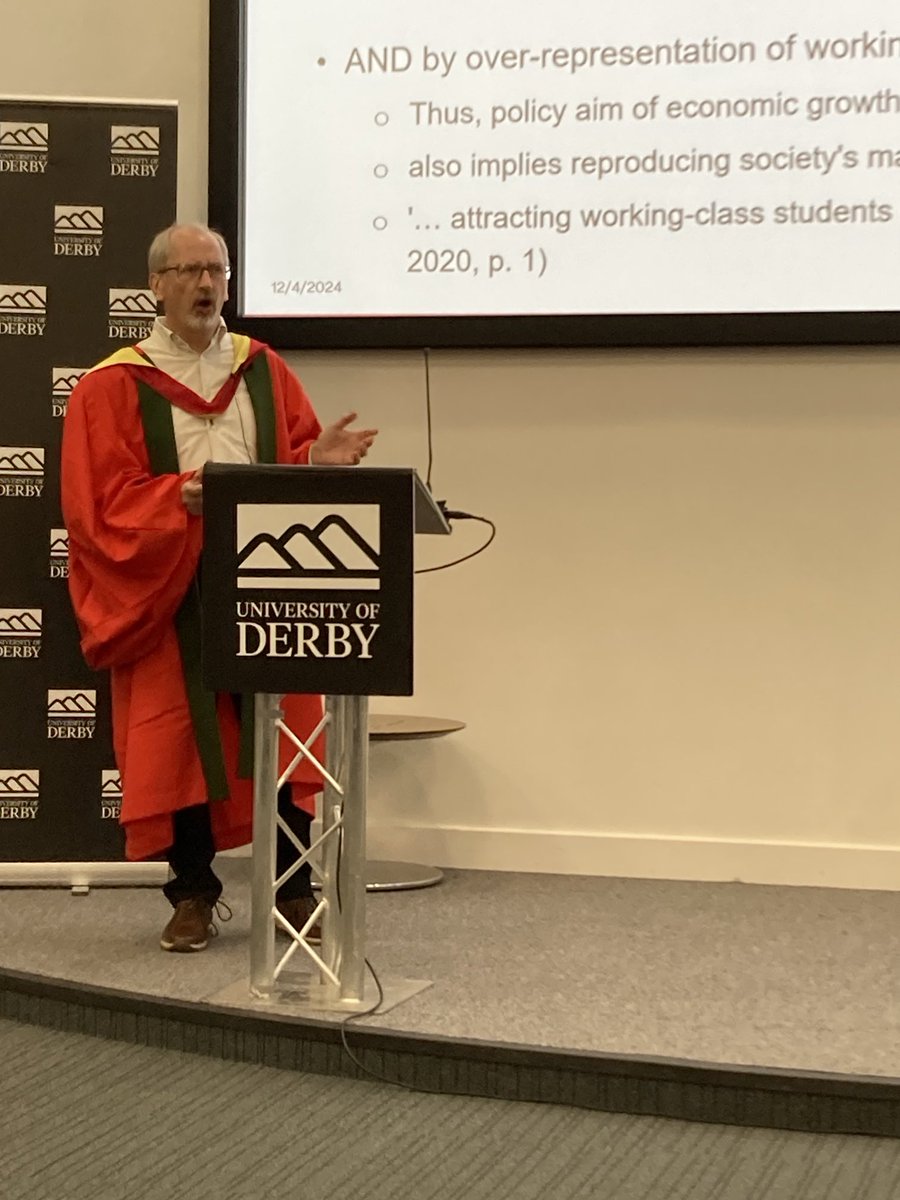 Honoured to be hosting Prof Bill Edmond’s Inaugural Lecture ⁦<a href="/DerbyUni/">University of Derby</a>⁩ this evening
