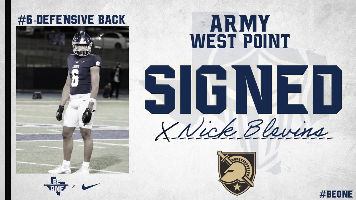 Congratulations to Nick Blevins on signing with Army West Point!  

#BeOne