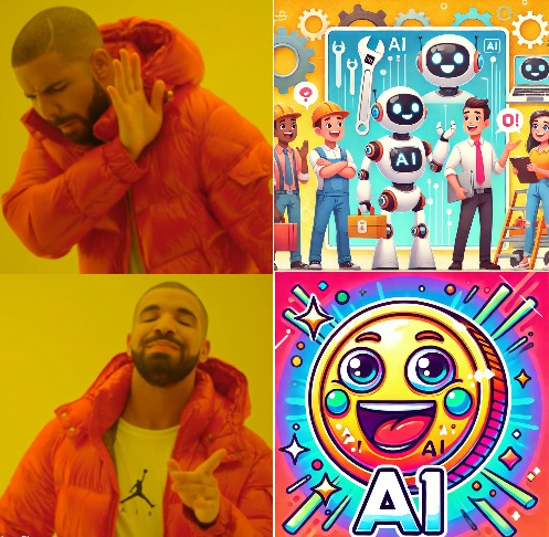 aimemecoinsol's tweet photo. The choice is obvious. $AIMEME to the moon!๐๐ฐ๐๐ฐ๐๐ฐ #AICrypto #MemecoinRevolution #DrakeKnows https://t.co/aStipzVSVd