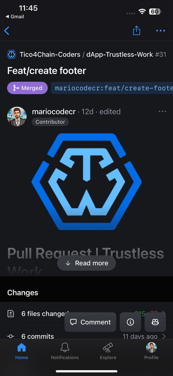 mariocodecr's tweet photo. @OnlyDust_com 
Had a great time contributing to @TrustlessWork 👨🏻‍💻🚀
Thanks guys for the opportunity🙏🏼🤝🏼 https://t.co/S06pBujVVc