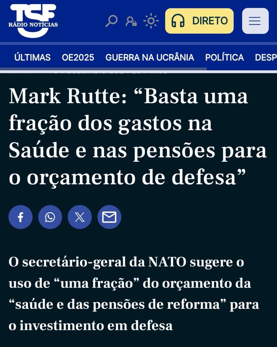 A NATO quer que se corte nos teus cuidados de saúde e nas pensões dos idosos para prosseguir a sua escalada militarista e a política de guerra. 
A luta pela Paz e pela dissolução da NATO é cada vez mais uma prioridade dos nossos tempos.