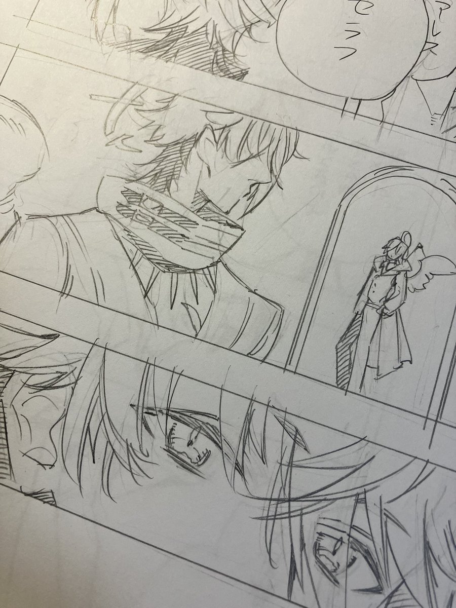 wip やっと線画でき 