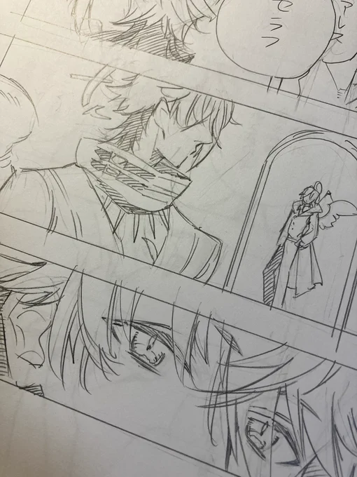 wip やっと線画でき 