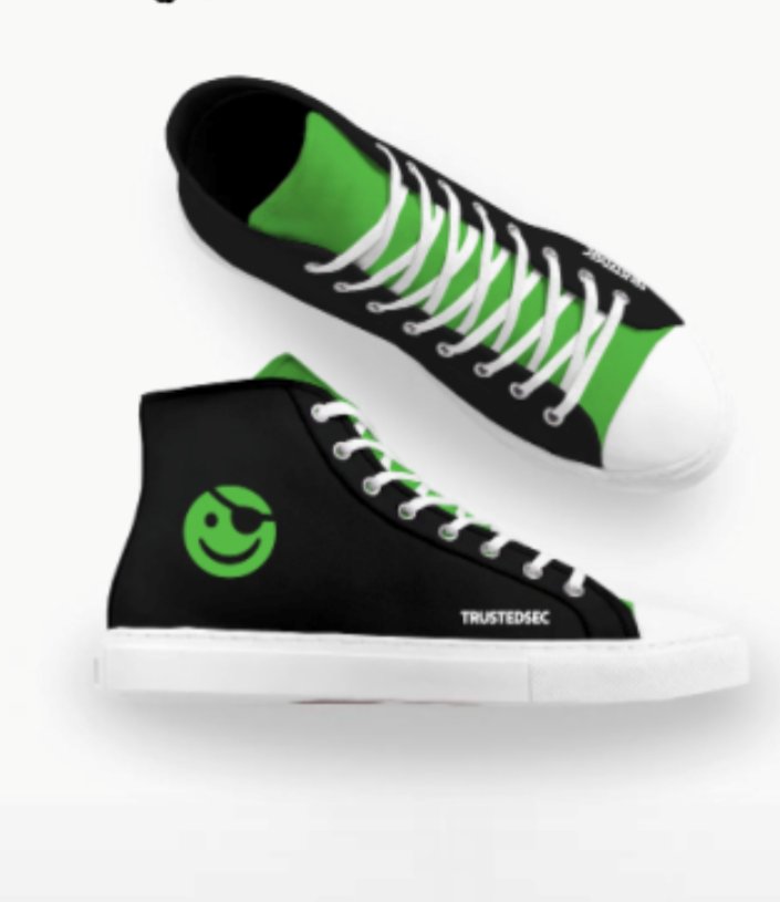 The <a href="/TrustedSec/">TrustedSec</a> shoes are shipping very soon! Limited drop! More limited than my Nike Wu Tangs!