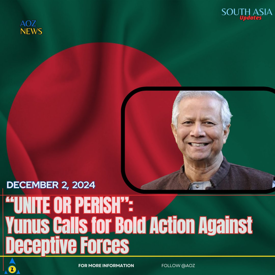 TheAgeOfGenZ's tweet image. “Expose Their Lies”: Yunus Urges Unity Against Immense Powers

Source: The Daily Star 

#Yunus #UniteForTruth #ExposeFalsehoods #PoliticalUnity #CallToAction #Leadership #SocialJustice
