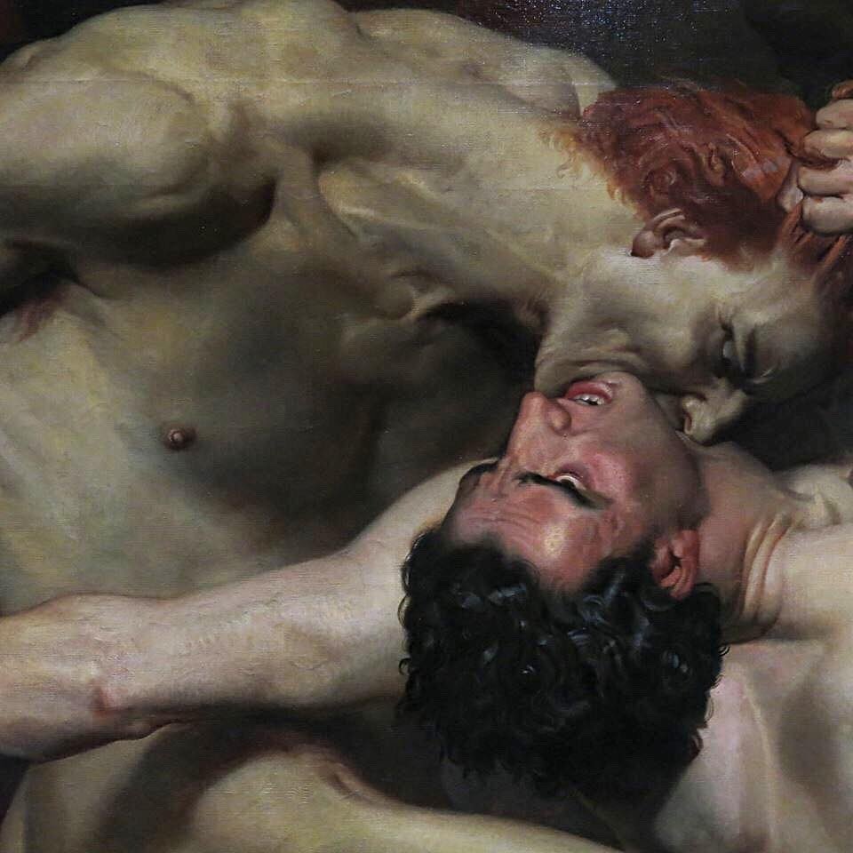 Dante and Virgil (detail), 1850

by William-Adolphe Bouguereau.