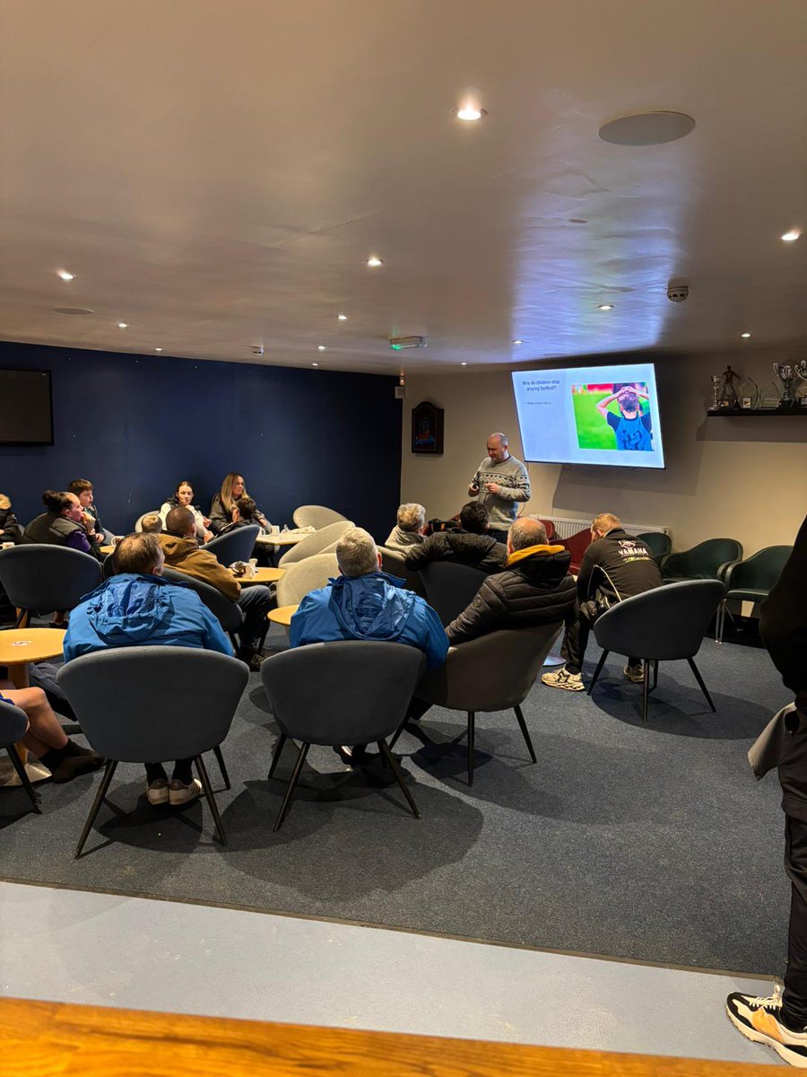 pennington_fc's tweet photo. Well it’s been a busy few days for all things Pennington FC

We kicked off with a successful Adults In Junior Football with @LancashireFA @neilayates event in the clubhouse. More of these to come so watch this space. #strivetobebetter https://t.co/WW2RGILm0C