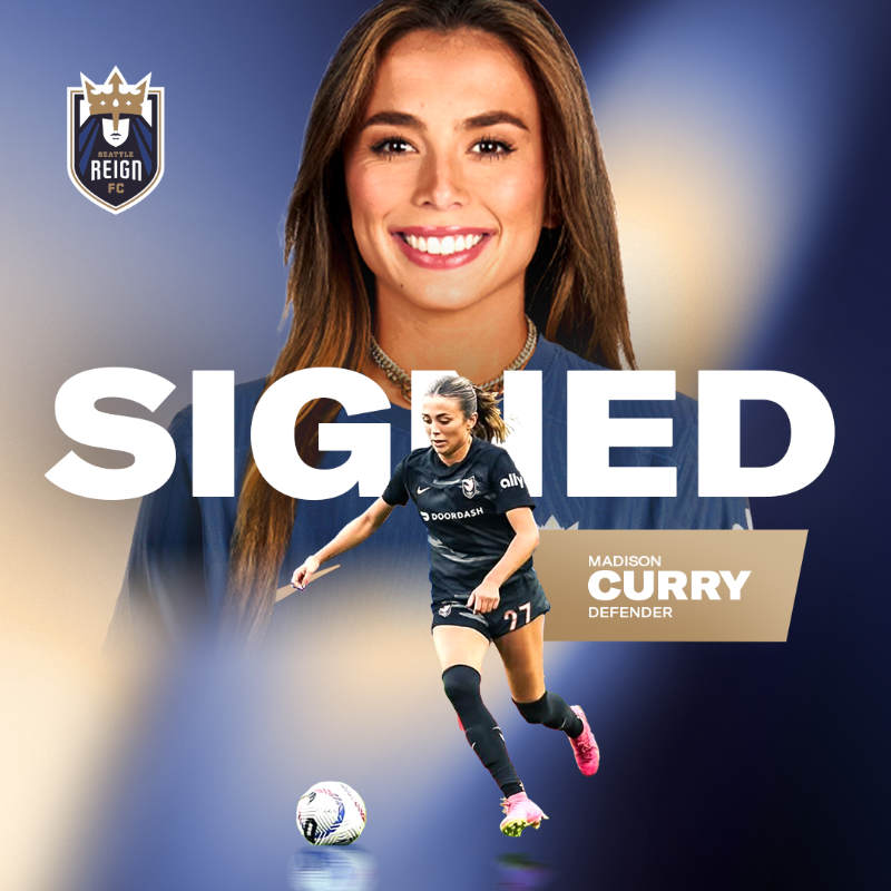 reignfc's tweet photo. Welcome to Seattle, Madison Curry!

Seattle Reign FC Signs Free Agent Defender Madison Curry