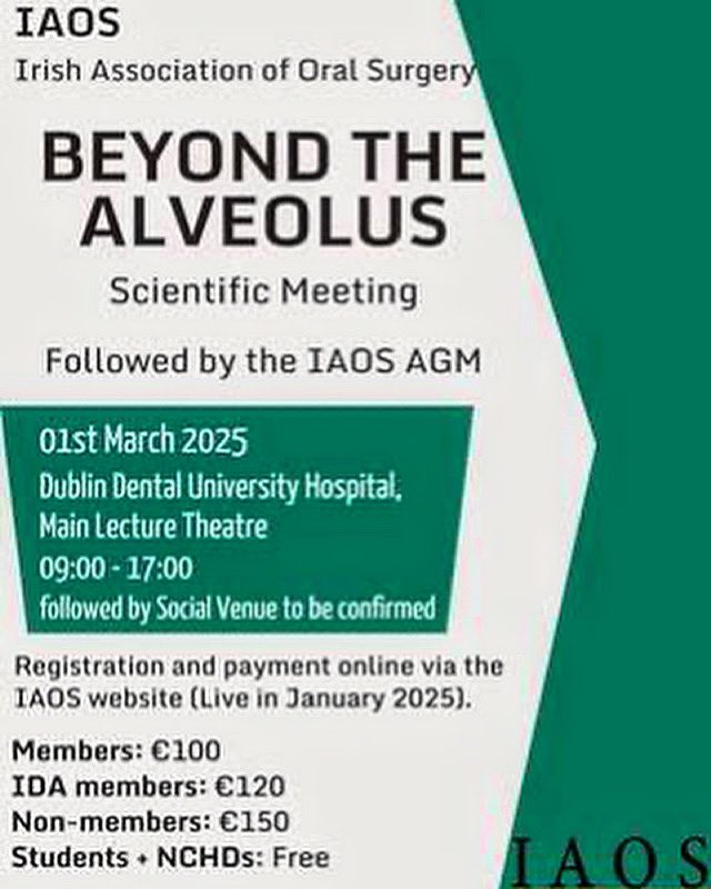 Irish Association of Oral Surgery tweet media