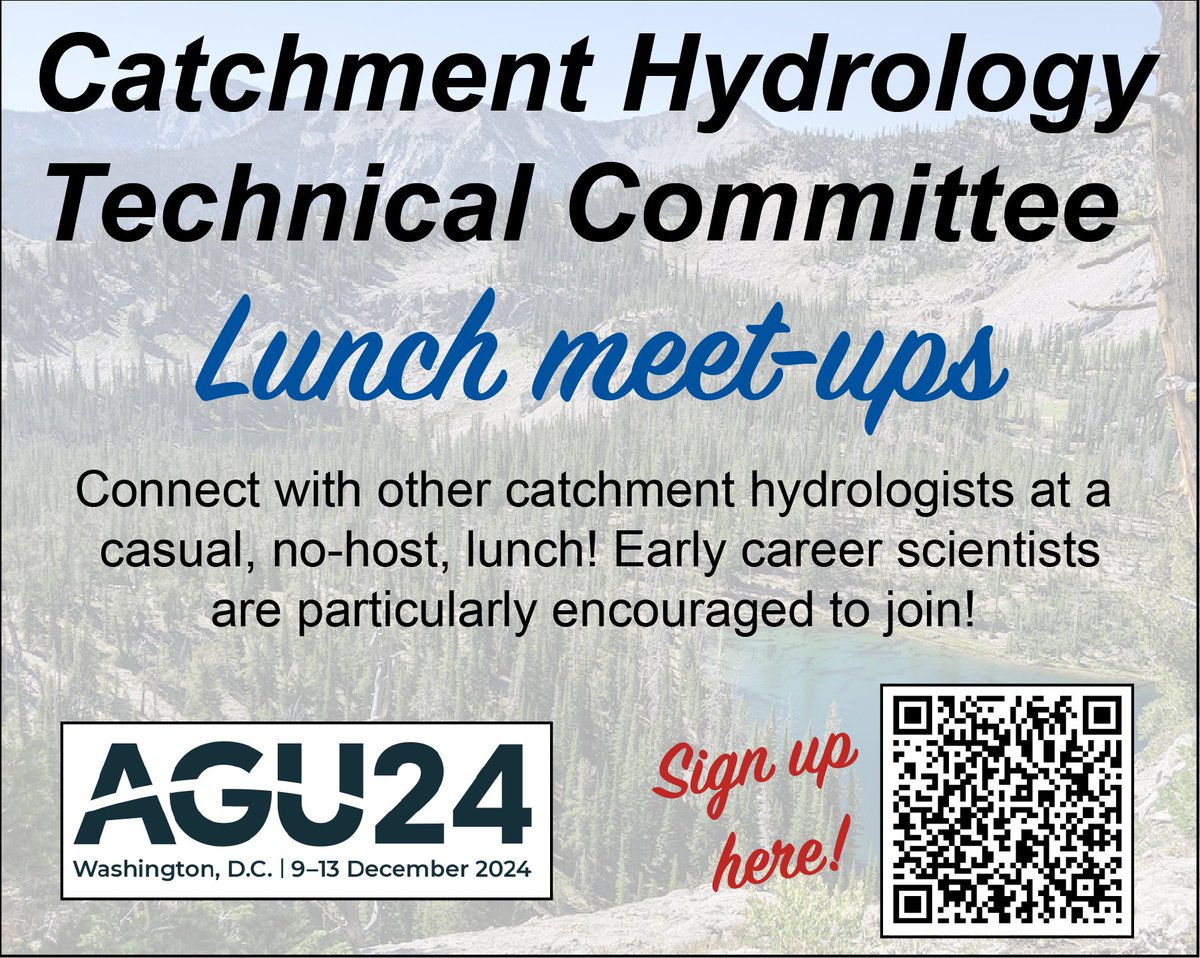 AGU Catchment Hydrology (@agucatchhydro) on Twitter photo 