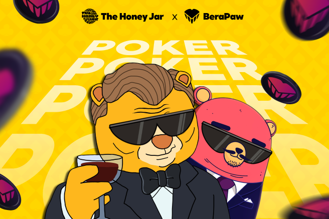 0xBeraPaw's tweet photo. Prepare for an unforgettable Friday.  

After a friendly contest of Wormax at 1:30PM UTC 6/12, we will have an ultimate Poker Collab event: @0xhoneyjar  x @0xBeraPaw  at 3PM UTC.  

Don't forget to mark your calendars for  lucrative prizes of NFT, roles... and much more await. https://t.co/12RVdsbZnH