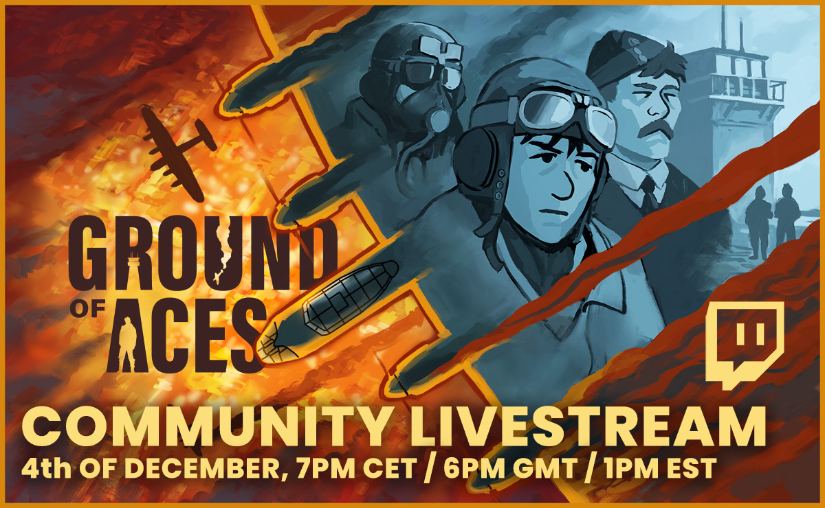 🚨 We are about to go live! 🚨 Join our livestream about the Alpha 3 of GROUND OF ACES: twitch.tv/blindflugstudio

Let's play the Alpha 3, ask us anything and let's discuss your first feedbacks!