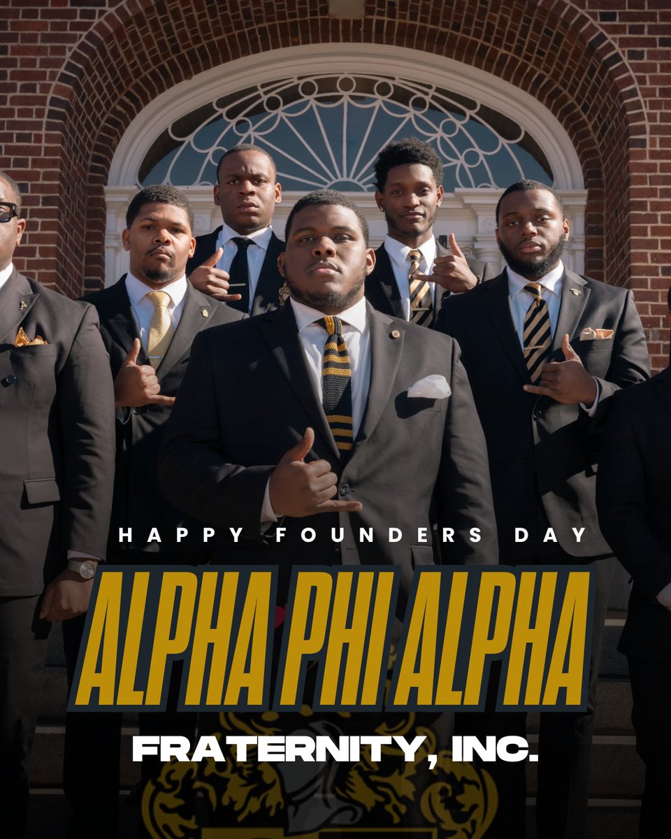 HBCUBuzz's tweet image. 💛🖤 Happy Founders’ Day to the ice cold Brothers of Alpha Phi Alpha Fraternity, Incorporated! Drop some love for them in the comments below!🤙🏾  

-
#AlphaPhiAlpha #hbcu #hbculove #hbcupride #hbcunews #hbcuhomecoming #hbcugrad #hbcubuzz #hbcugreeks