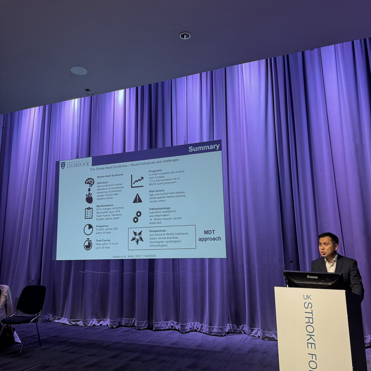 Muath (@malobaida1) on Twitter photo An insightful talk by <a href="/AzmilAbdulRahim/">Azmil Abdul-Rahim</a> on stroke heart syndrome at #UKSF2024 🧠🫀
Conclusion: understanding the brain-heart connection is key to improving stroke recovery and outcomes. <a href="/LiverpoolCCS/">Liverpool Centre for Cardiovascular Science</a> An insightful talk by <a href="/AzmilAbdulRahim/">Azmil Abdul-Rahim</a> on stroke heart syndrome at #UKSF2024 🧠🫀
Conclusion: understanding the brain-heart connection is key to improving stroke recovery and outcomes. <a href="/LiverpoolCCS/">Liverpool Centre for Cardiovascular Science</a>