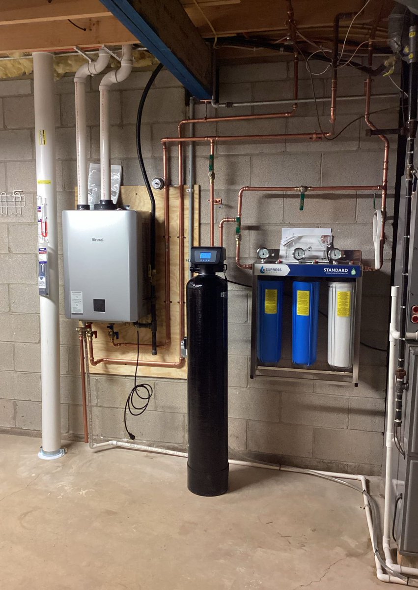 A beautiful install of this client supplied whole-home filtration system 😍🚰  Looking to protect your family and your home this holiday season? Learn More at buff.ly/3ZjvMvx.