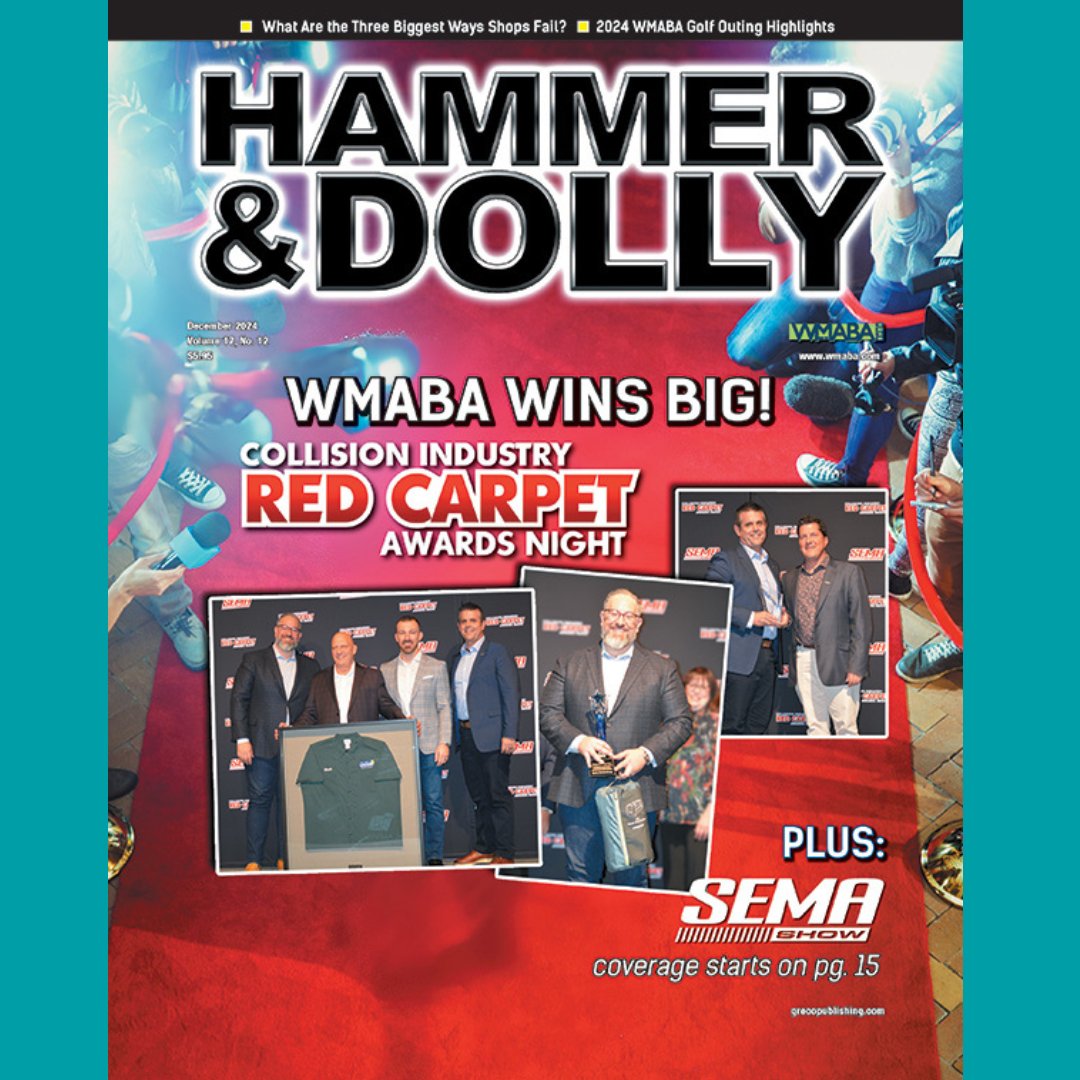 grecopublishing's tweet image. The December issue of Hammer &amp;amp; Dolly includes highlights of the Collision Industry Red Carpet Awards Nights and more from SEMA 2024. grecopublishing.com/hammer-and-dol… #hammeranddolly #autobody #collisiontech #grecopublishing