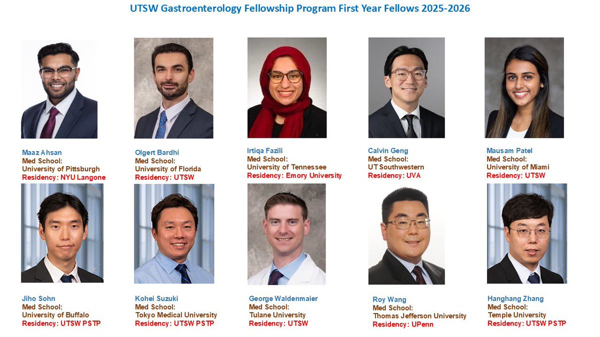 Ariel Aday (@arieladay) on Twitter photo So excited for this new group of 🌟fellows🌟to be joining our family here at <a href="/UTSWGI/">UTSW Gastroenterology Fellowship</a> 😍 welcome to the team! So excited for this new group of 🌟fellows🌟to be joining our family here at <a href="/UTSWGI/">UTSW Gastroenterology Fellowship</a> 😍 welcome to the team!