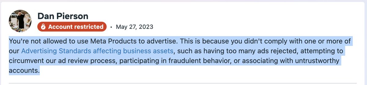 Unreal that FB ads has no way to get in touch by text, phone, email - nothing. I want to spend money Meta Advertising, give me a chance.