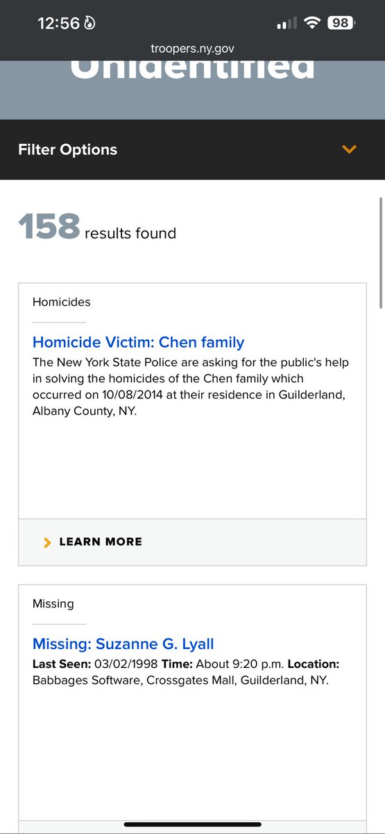 BryceGGs's tweet photo. @nyspolice shouldn’t yall be focused on these unsolved missing and murder cases instead of using our tax payers dollars to give tickets and get new vehicles and equipment if you just gonna give tickets kinda sad how many missing persons cases we have pop up as “dead” because y’all truly don’t do ya job. Fyi sitting on the highway sitting on back roads have of ya shift isn’t doing ya job.