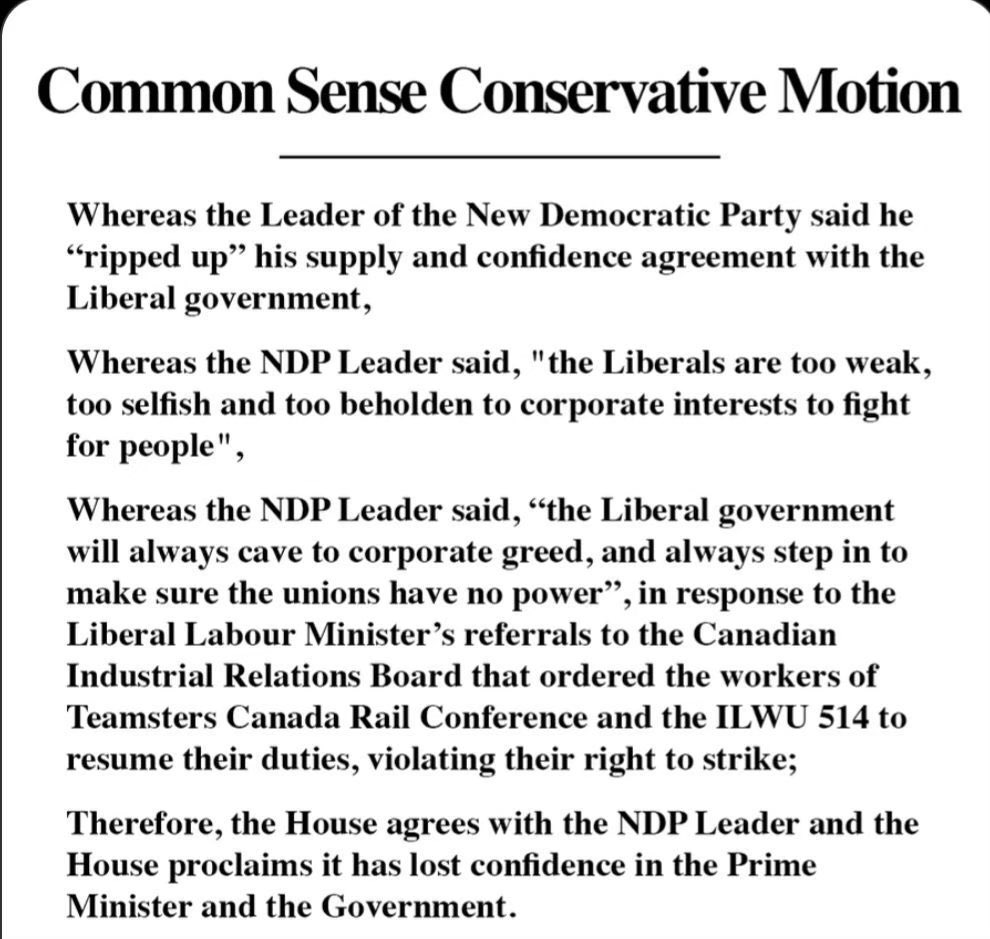 HalifaxInterna1's tweet image. On Monday the NDP has the opportunity to reinforce that they will not bring in back to work legislation by supporting their own leader's words.