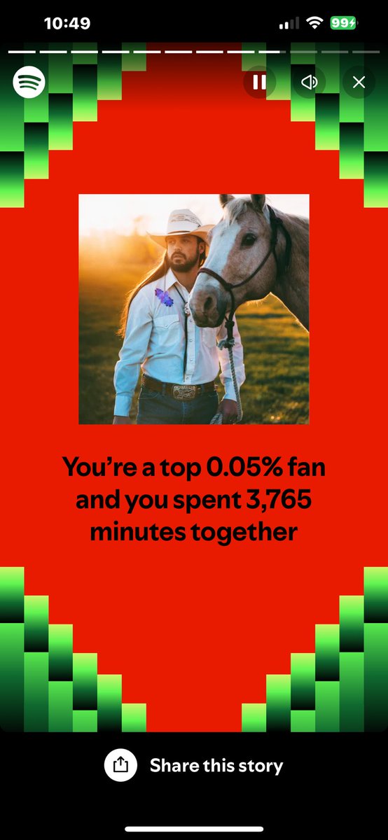 Bizzy05013's tweet photo. Not a big surprise here from Spotify Wrapped. The Wyoming country singers consistently put out great songs and albums and stay true to the genre. Thank you @IanMunsick  @ChanceyOfficial  #PowderRiver https://t.co/ecXdiJkDLr
