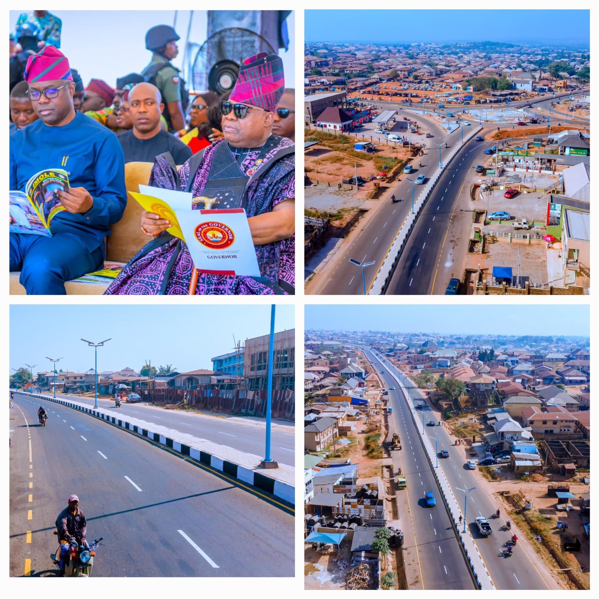 CAPT__Vincent's tweet photo. The newly completed East Bypass Ringroad Osogbo; commissioned earlier by Oyo state Governor @seyimakinde - Clearly Governor Ademola Adeleke had made huge difference in his first 2 years in office; Osun will be better and greater.
#OsunInfraFocus
#AdelekeMidtermScorecard https://t.co/OkvekLTQxm
