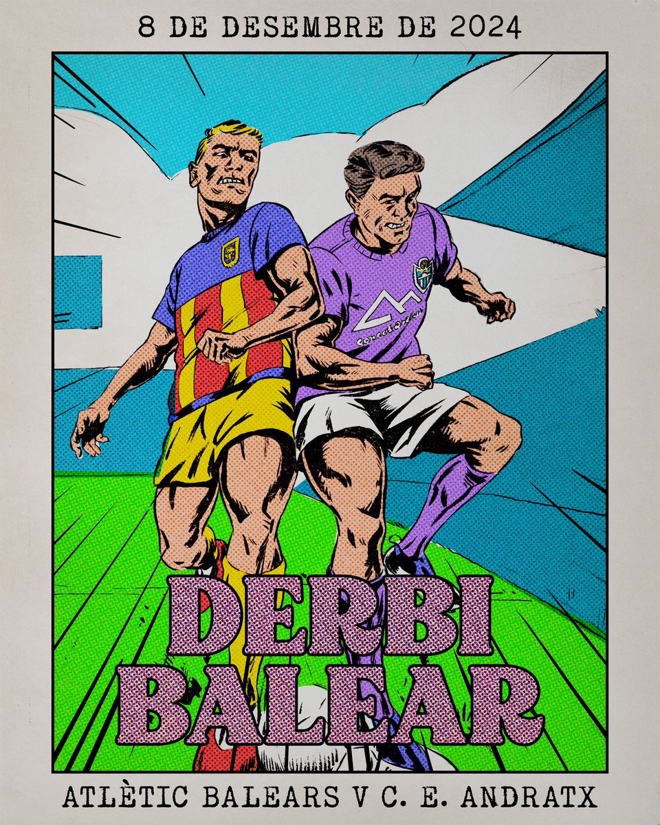 Arriba el 𝐝𝐞𝐫𝐛𝐢 𝐛𝐚𝐥𝐞𝐚𝐫 a l’Estadi.

💜 <a href="/ConectaBalear/">ConectaBalear</a> 💜

#𝗔𝗧𝗕Andratx | #Sempre𝗔𝗧𝗕