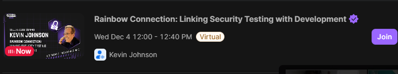 join the secure code summit by <a href="/BHinfoSecurity/">Black Hills Information Security</a>