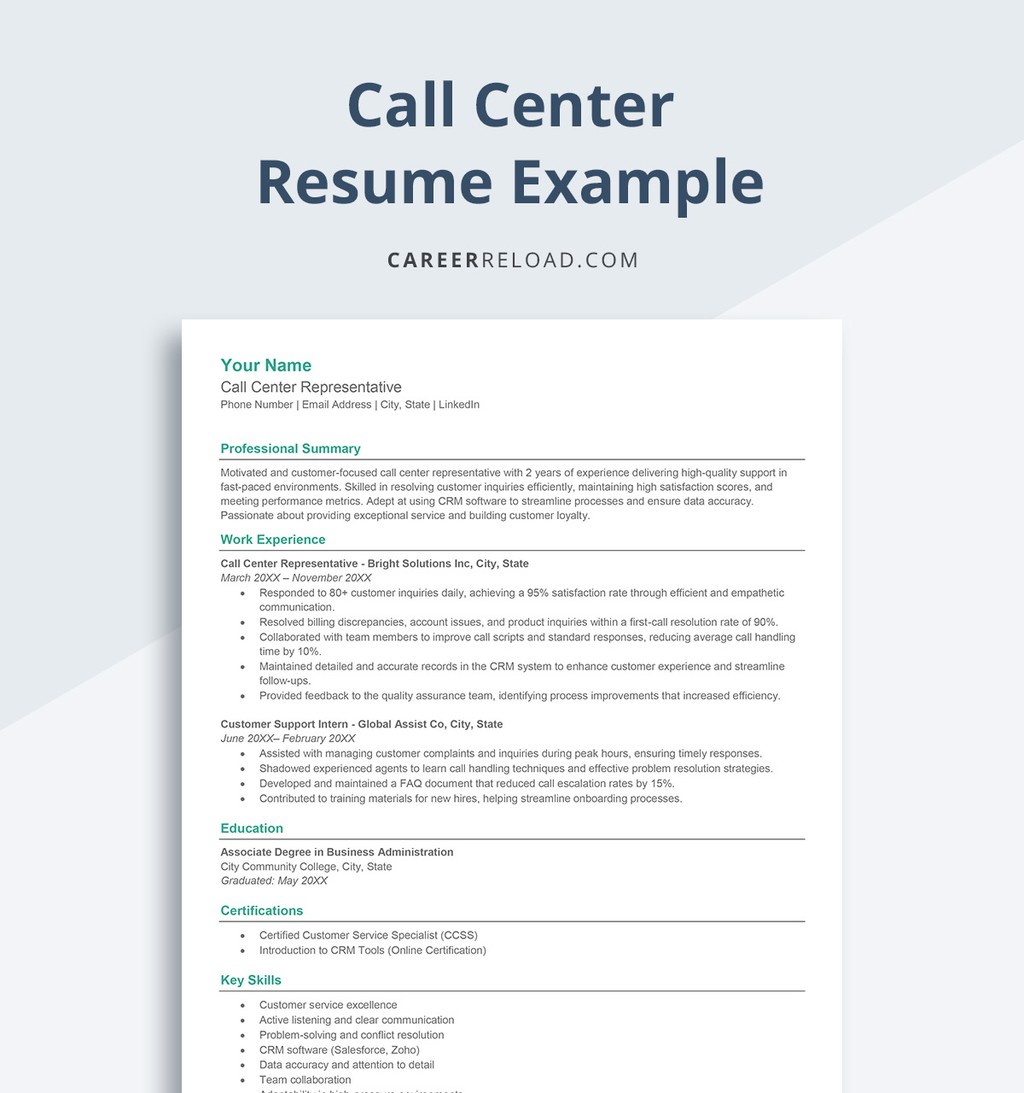 CareerReload's tweet image. Call Center Resume Examples And Writing Tips
👉 careerreload.com/call-center-re…

#CallCenter #ResumeExample #CustomerService #CustomerCare #CustomerSupport