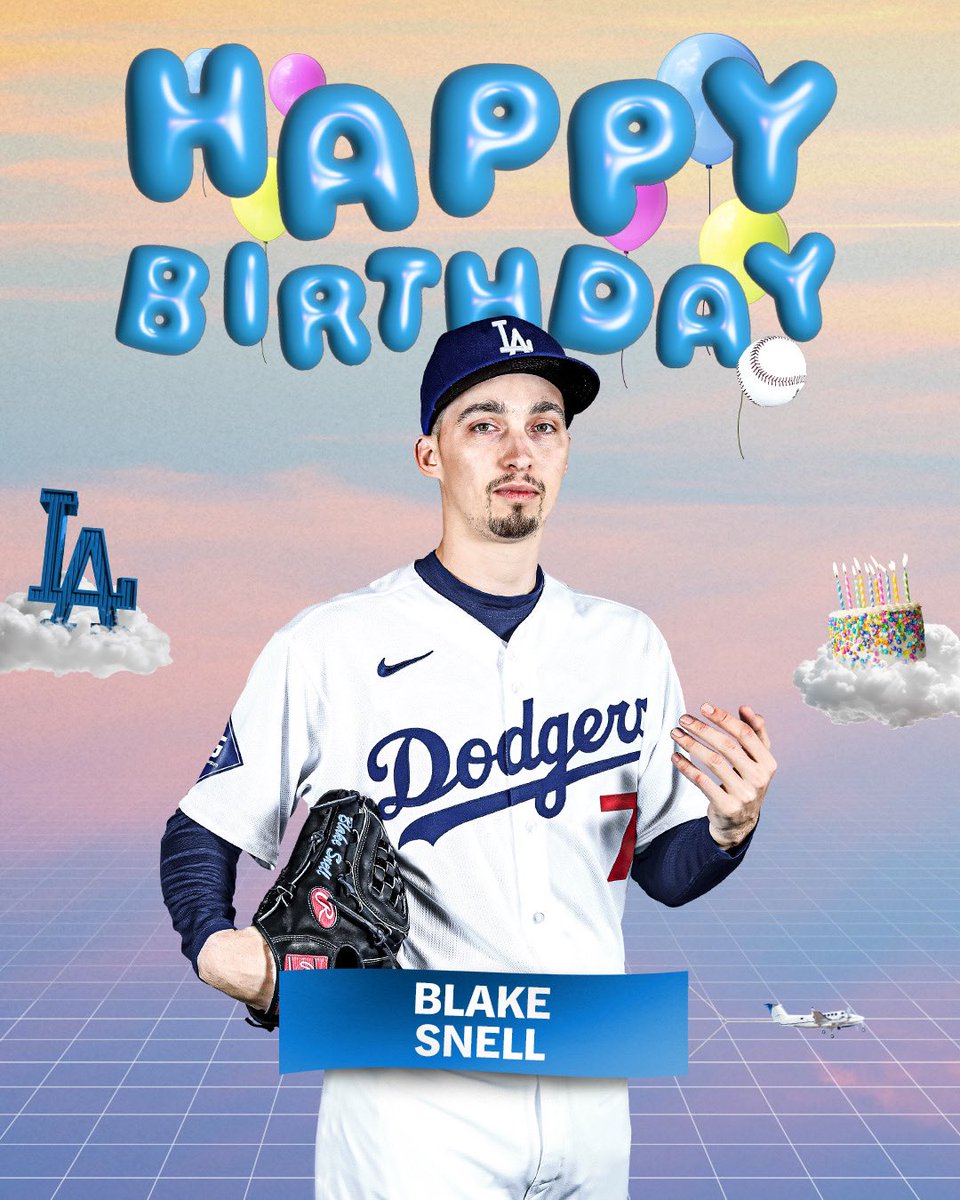 Dodgers's tweet photo. Happy birthday, Blake! https://t.co/V0oVcWzJfP
