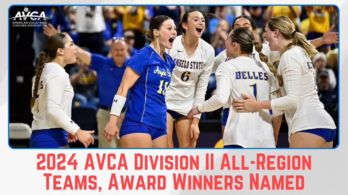 The AVCA is excited to name its NCAA Division II women’s volleyball All-Region awards. Check out the 160 players who earned All-Region honors, as well as Player of the Year, Freshman of the Year, and Coach of the Year for the eight regions.
avca.org/award/2024-avc…
#WeAreAVCA