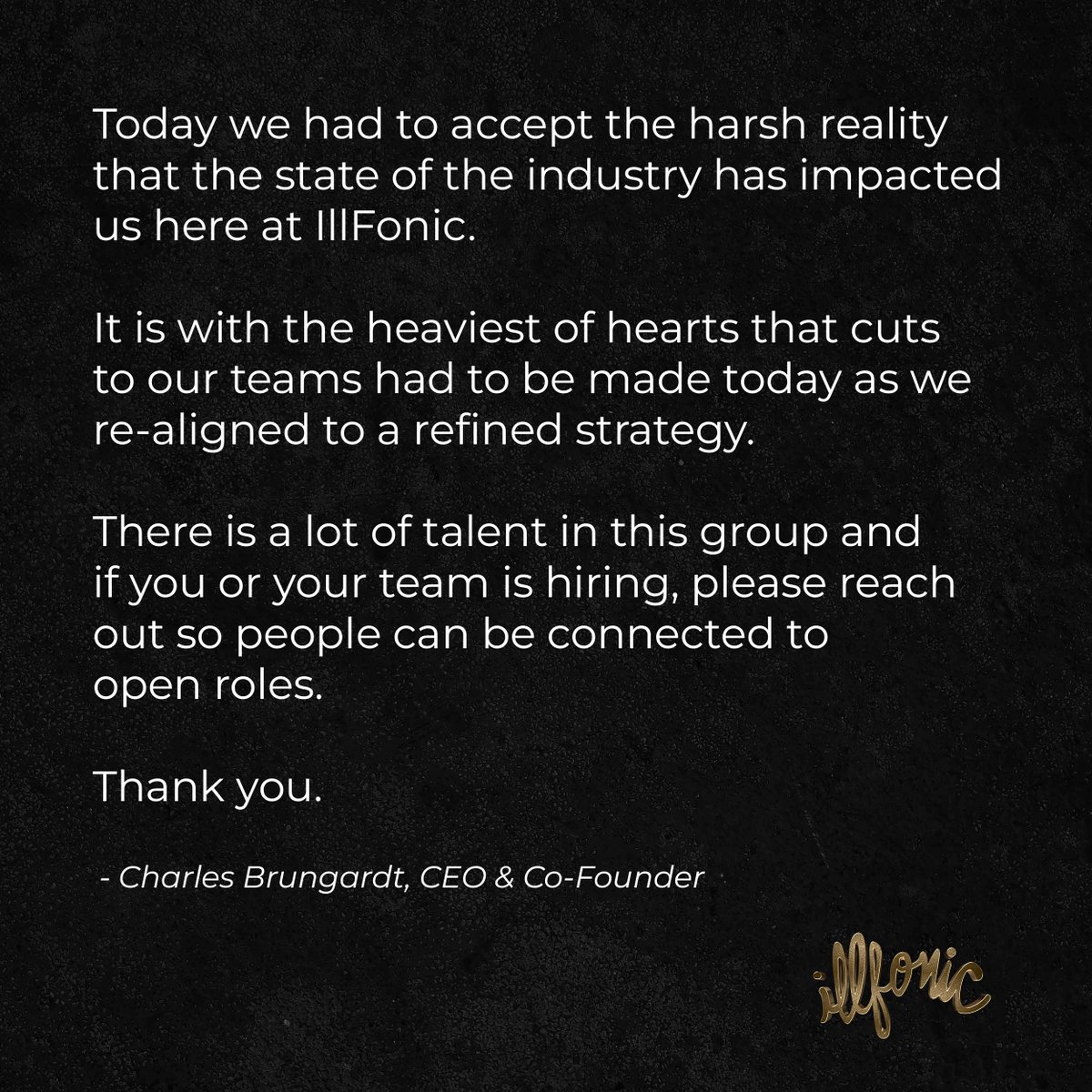 IllFonic's tweet image. An update from IllFonic.