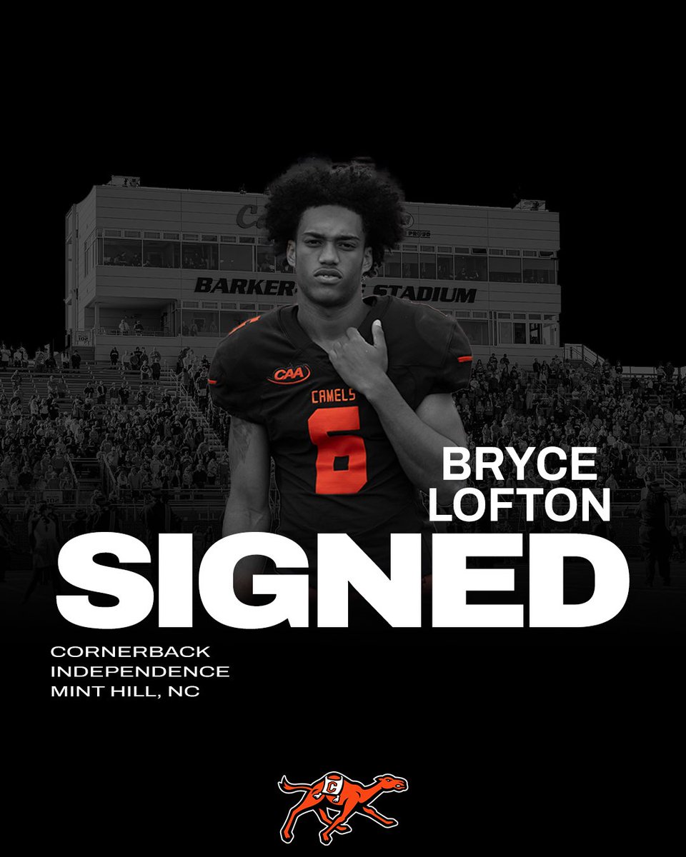 GoCamelsFB's tweet photo. 𝑺𝑰𝑮𝑵𝑬𝑫 ✍️ @BryceLofton6 is coming to The Creek! 

#NSD25 | #RollHumps 🐪🏈 https://t.co/4WOFtexIj5