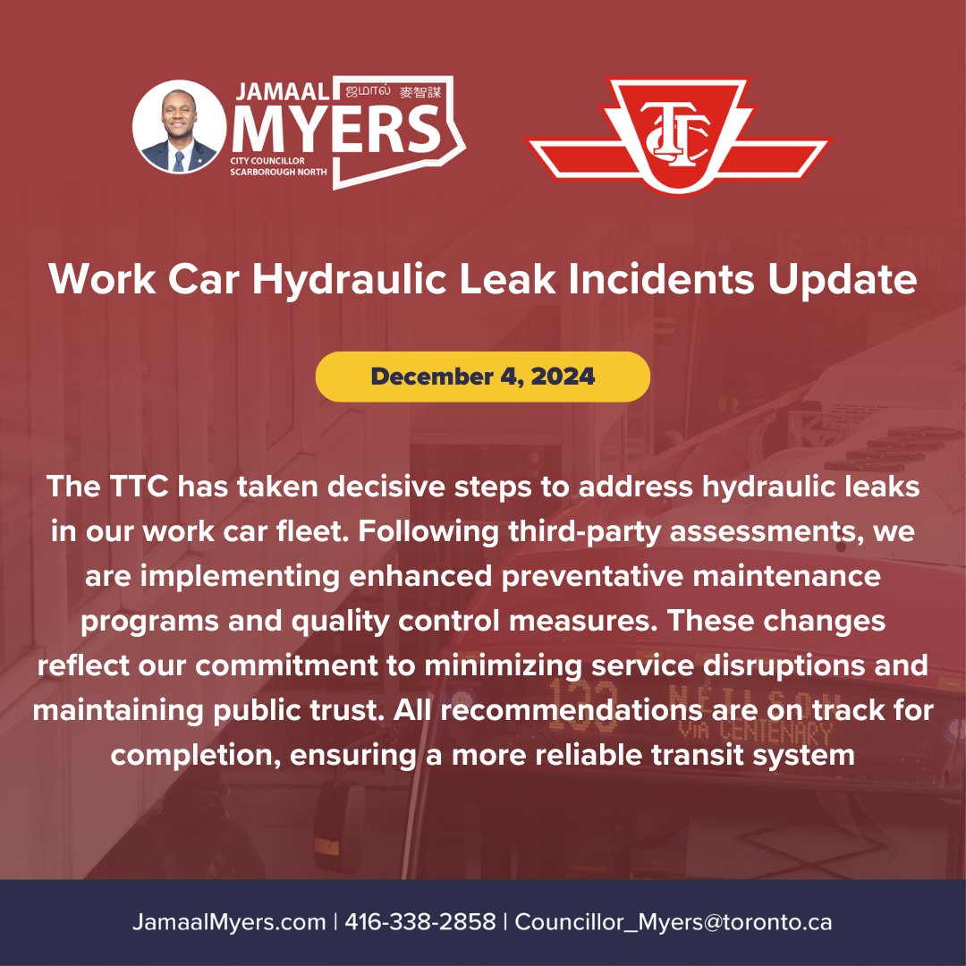 CllrJamaalMyers's tweet photo. Here's a recap of the #TTCBoard meeting yesterday! From #legacyfairs to #ebikeban, take a look at crucial information. #TTC #TTCUpdates @TTCNewsroom https://t.co/BHSAeWjuCi