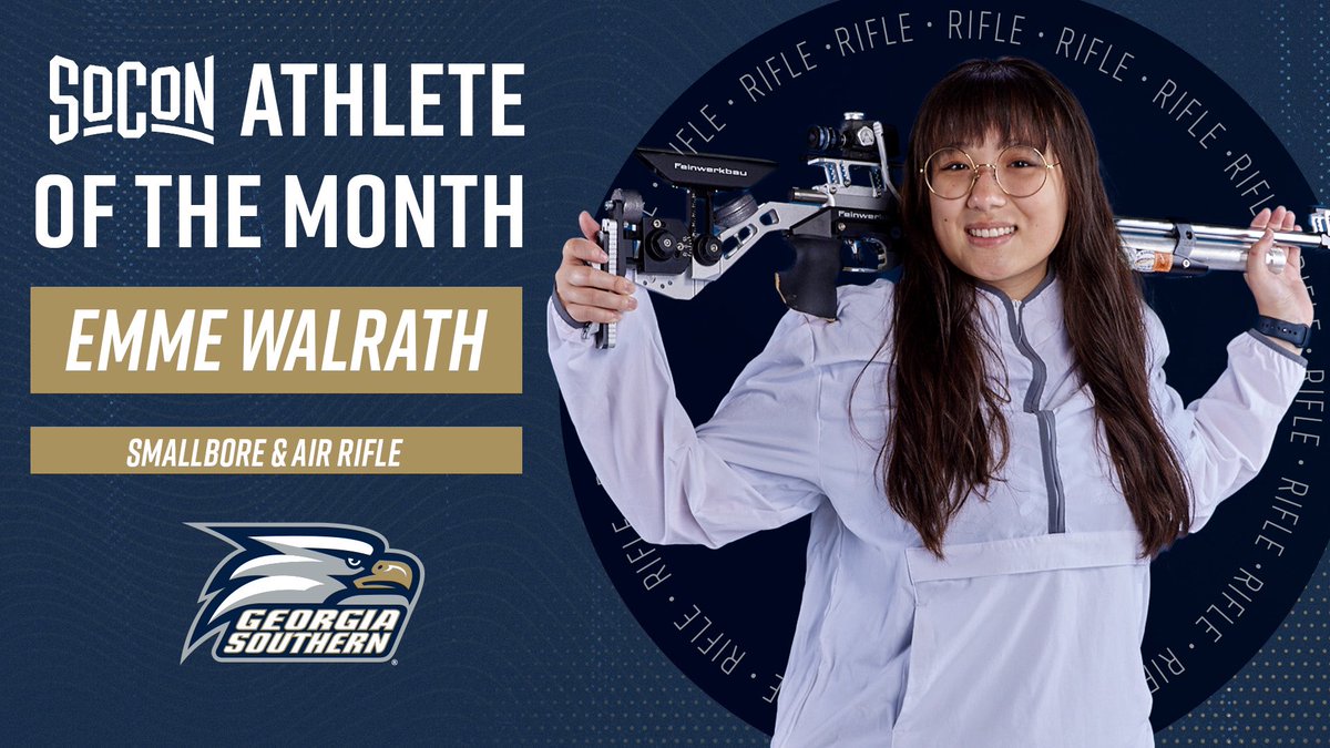 SoConSports's tweet photo. #SoConRifle Athlete of the Month 🎯 | @GSAthletics_RF x #itsallhere
📰 https://t.co/x0bgh5RxK1 https://t.co/aAeGxhiu7P