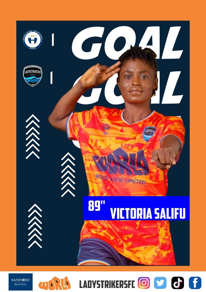 Victoria Salifu restores parity for us. It's one all