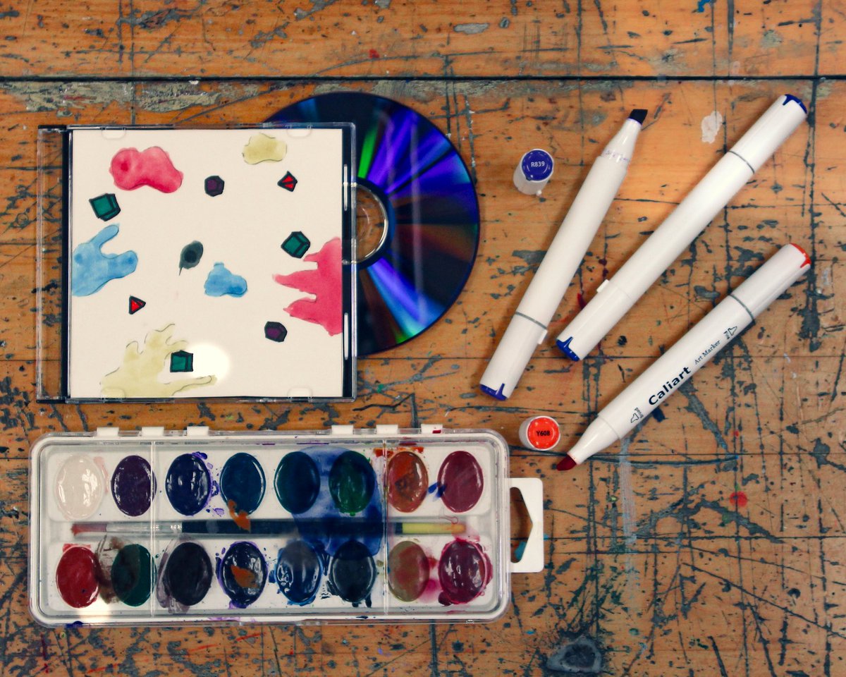 thepatrickburnz's tweet photo. Art Foundations students are designing their own album art. Beyond that, they are being introduced to cameras through flat lay photography. We are wrapping up the semester strong! @CentralBulldog @officialSPS https://t.co/7zBxhdZZoE