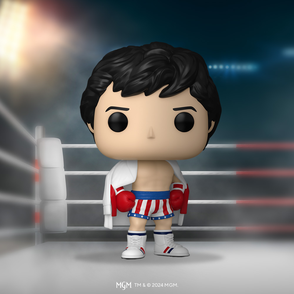 Funko's tweet photo. If you start training now, you’ll be the first in line for these Rocky Funko POP! collectibles. Might I suggest taking the stairs? 🏛️🥊 

https://t.co/LJUQ8ZYUdi 

#Funko #FunkoPOP #Rocky https://t.co/7yCDrcalJS