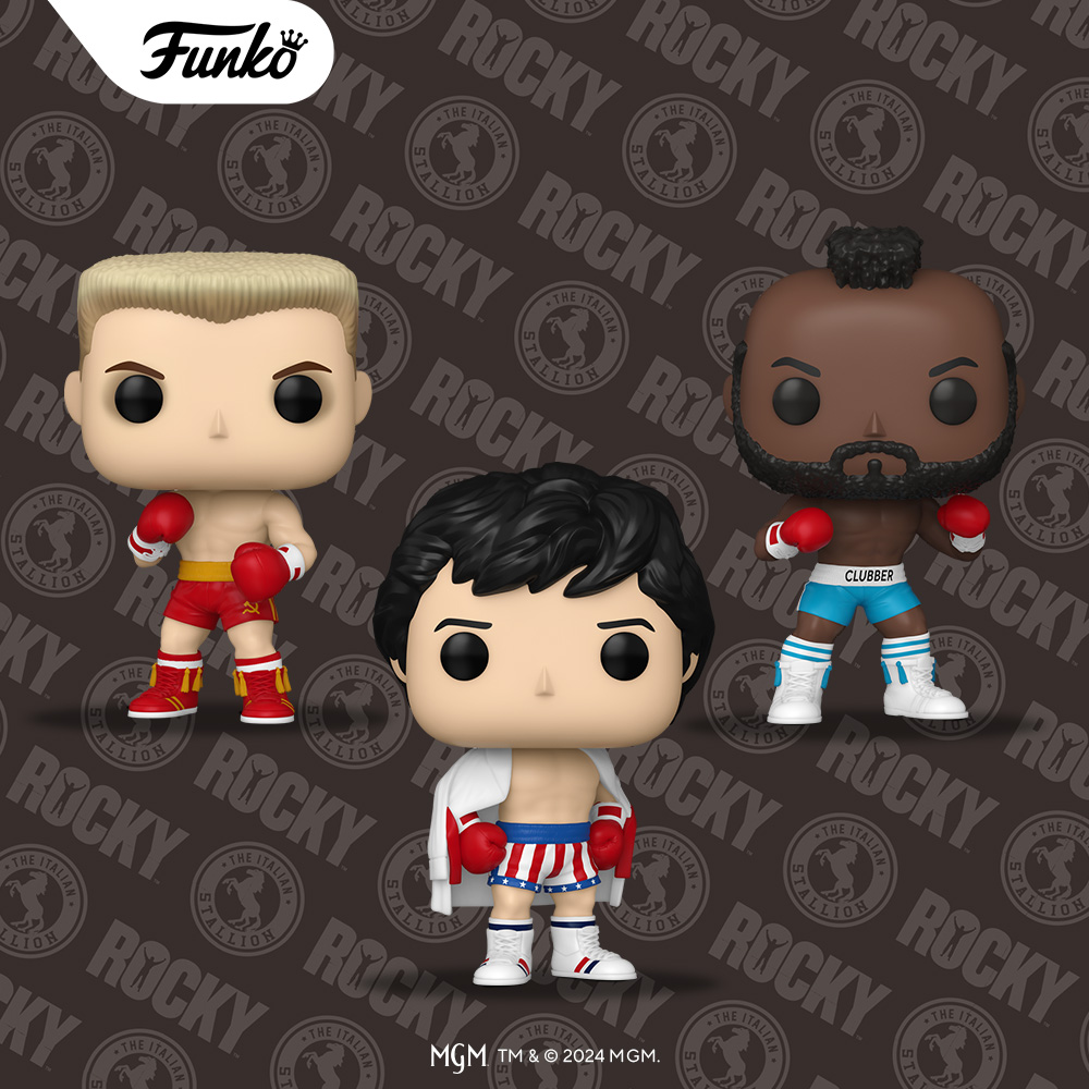 Funko's tweet photo. If you start training now, you’ll be the first in line for these Rocky Funko POP! collectibles. Might I suggest taking the stairs? 🏛️🥊 

https://t.co/LJUQ8ZYUdi 

#Funko #FunkoPOP #Rocky https://t.co/7yCDrcalJS