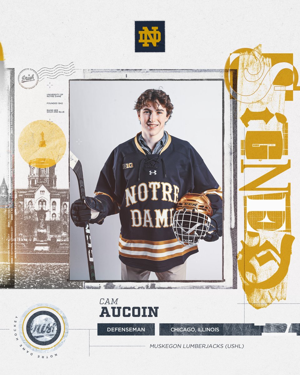 𝒪𝒻𝒻𝒾𝒸𝒾𝒶𝓁𝓁𝓎 official 🖋️

Welcome to the team, Cam!

#GoIrish