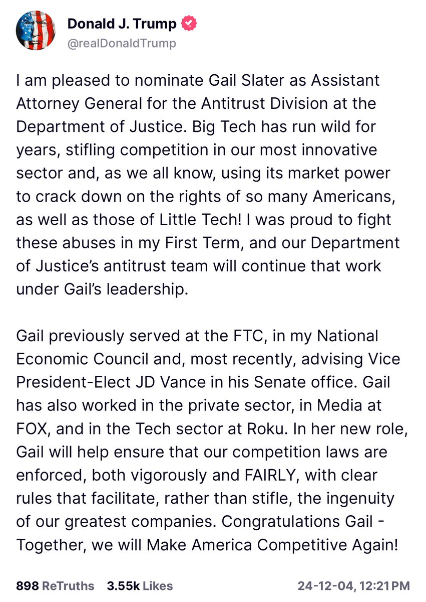 Chris Pavlovski 🏴☠️ (@chrispavlovski) on Twitter photo This is a very, very good appointment.
Big tech has run wild for too long, I couldn’t agree more with <a href="/realDonaldTrump/">Donald J. Trump</a> This is a very, very good appointment.
Big tech has run wild for too long, I couldn’t agree more with <a href="/realDonaldTrump/">Donald J. Trump</a>