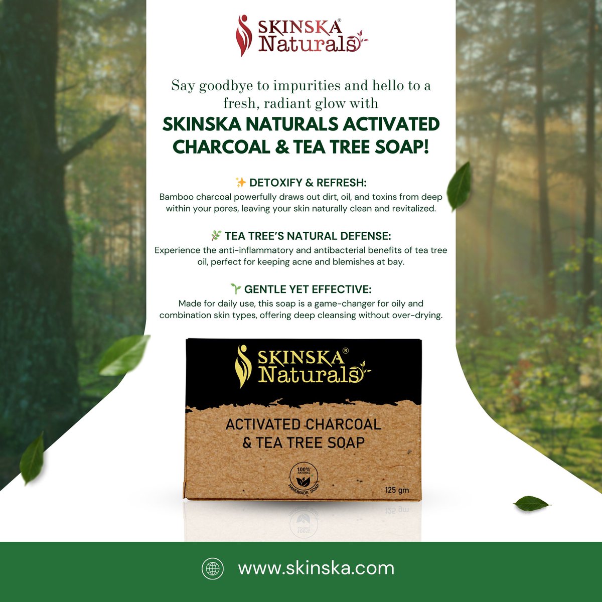 skinskapharma's tweet image. 📷 Unveil Your Purest Skin 📷

Shop now at [skinska.com]

#ActivatedCharcoal #TeaTreeMagic #NaturalBeauty #CEROCSerum #AntiAging #SkincareRoutine #SkinskaGlow #RadiantComplexion #skinska #faceserum #vitamincfaceserum #bestserumforface #bestfaceserum #handmadesoap