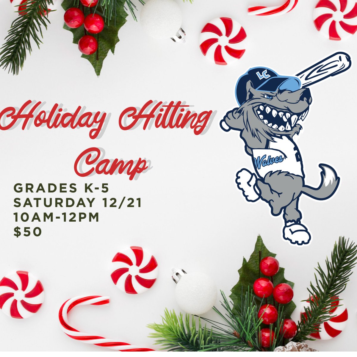 LCPackBSB's tweet photo. Start your break with our Youth Holiday Hitting Camp! Must register to attend.  #PACK   
Registration: https://t.co/5JaNRMZeLP…
Ticket: https://t.co/U4jasOu4kZ https://t.co/LX90cSaOZp